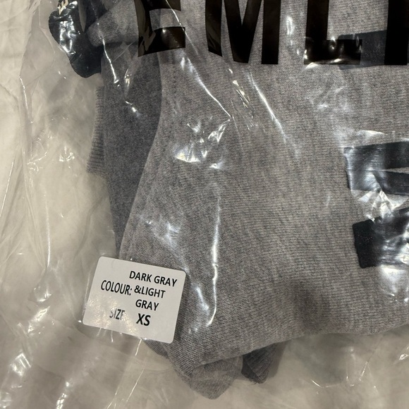 Gray EMILINE Hoodie with Black Lettering - Picture 7 of 9